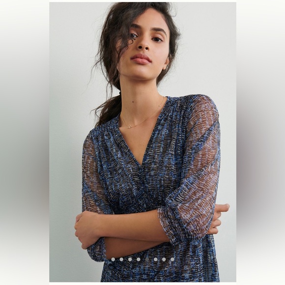 Anthropologie Gretchen Smocked Tunic - Picture 3 of 8